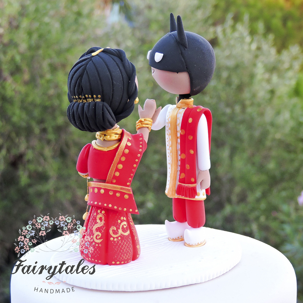 Indian Wedding Couple Cake Topper