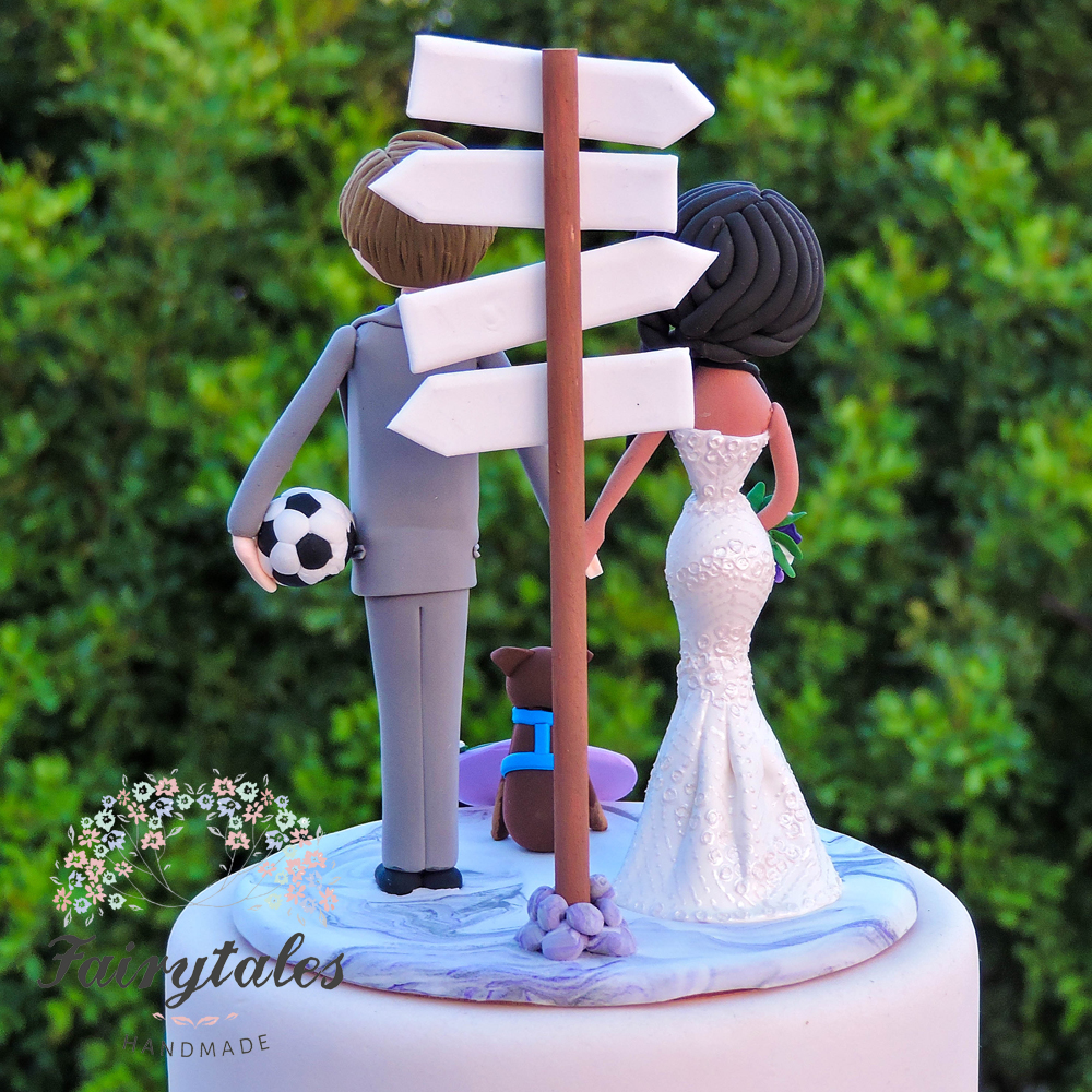 3 Tier Wedding Cake With Butterflies And Personalised Topper | Susie's Cakes